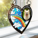 Custom Photo A Piece Of My Heart Memorial - Personalized Window Hanging Suncatcher Ornament