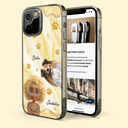 3D Effect Dog Cat Mom Cat Dad - Personalized Clear Phone Case