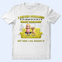 Dog Lovers,Dog Mom,Gift For Yourself,Gift For Women - A Crazy Dog Lady 3D Effect - Personalized T Shirt