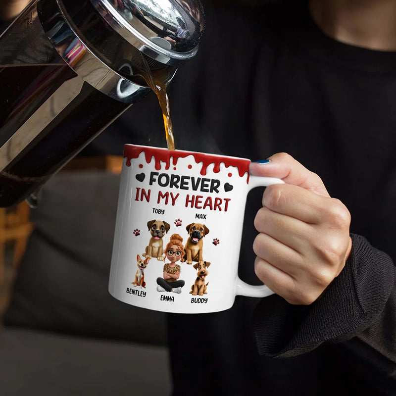 A Girl & Her Dog A Bond That Can't Be Broken - Personalized White Edge-to-Edge Mug