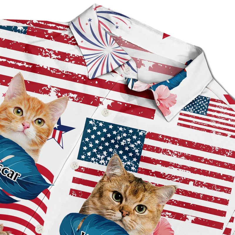 Custom Photo Funny Family Pet Face - Personalized Custom Hawaiian Shirt