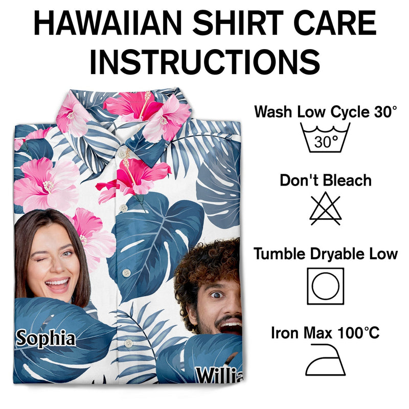 Custom Photo Funny Family Pet Face - Personalized Custom Hawaiian Shirt