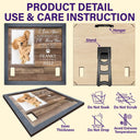 Custom Photo My Hardest Goodbye For Dog Lovers And Cat Lovers - Personalized Pet Loss Sign, Collar Frame