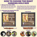 Custom Photo My Hardest Goodbye For Dog Lovers And Cat Lovers - Personalized Pet Loss Sign, Collar Frame