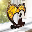 Pet Memorial My Hardest Goodbye Cat Dog - Personalized Window Hanging Suncatcher Ornament