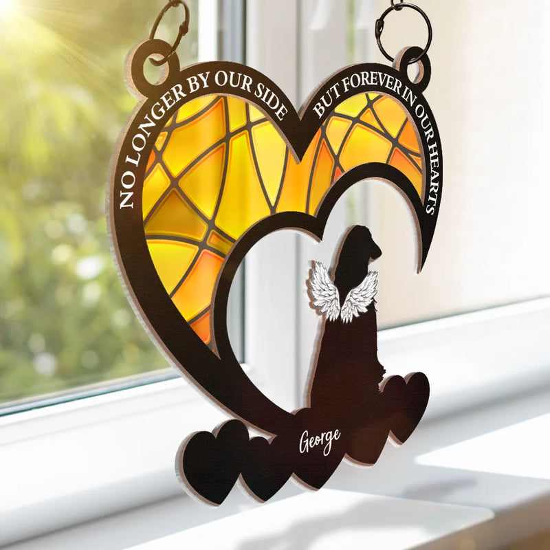Pet Memorial My Hardest Goodbye Cat Dog - Personalized Window Hanging Suncatcher Ornament