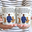 Si je pouvais parler, je t'aime papa chien - Tasse personnalisée