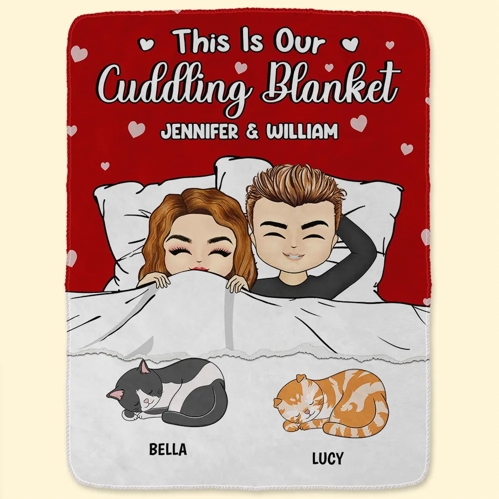 Couple This Is Our Cuddling Blanket - Personalized Custom Fleece Blanket