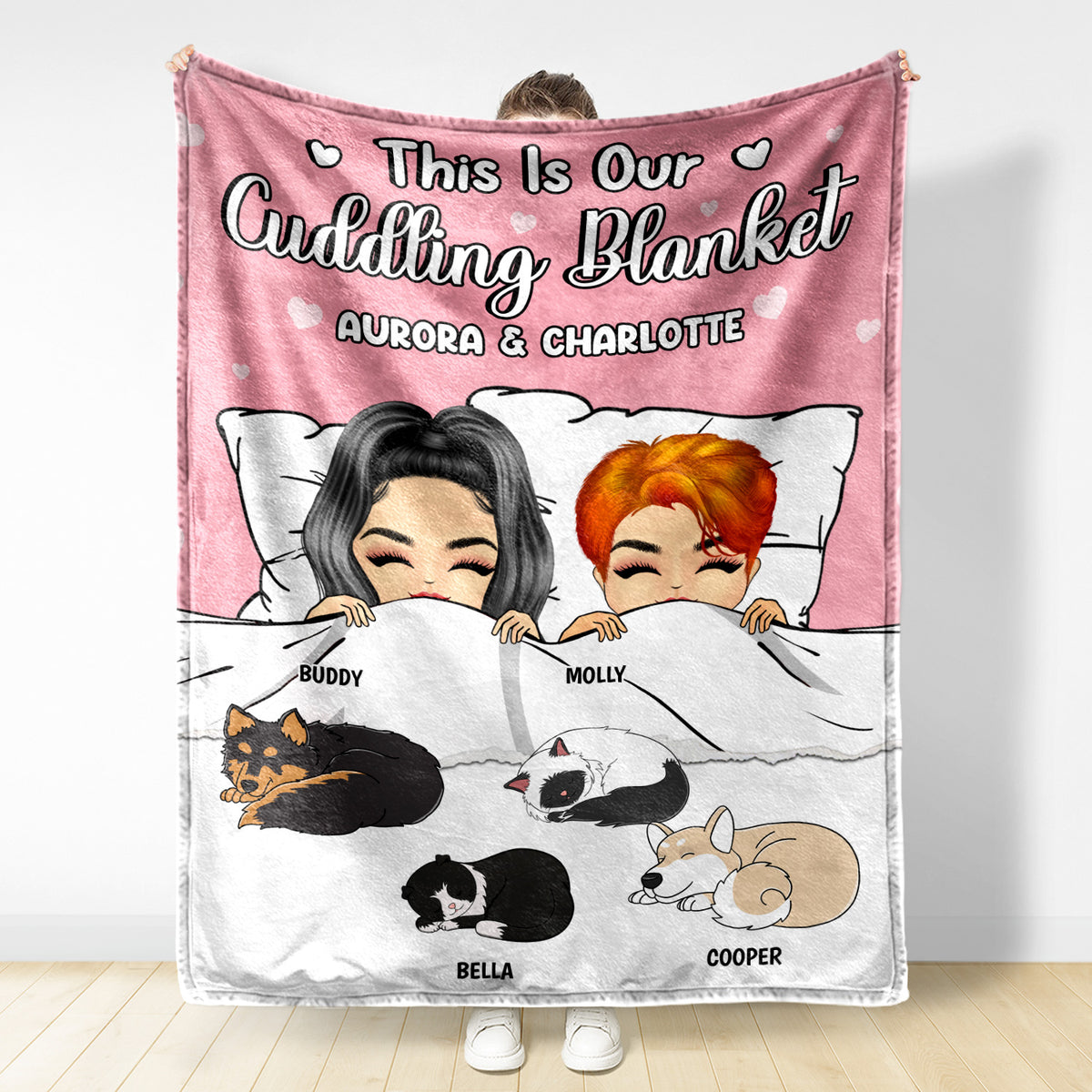 Couple This Is Our Cuddling Blanket - Personalized Custom Fleece Blanket