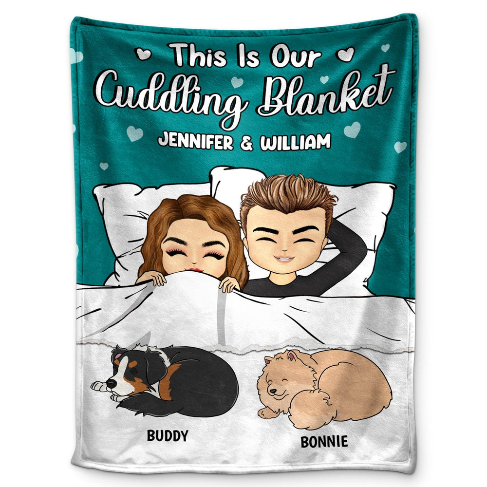 Couple This Is Our Cuddling Blanket - Personalized Custom Fleece Blanket