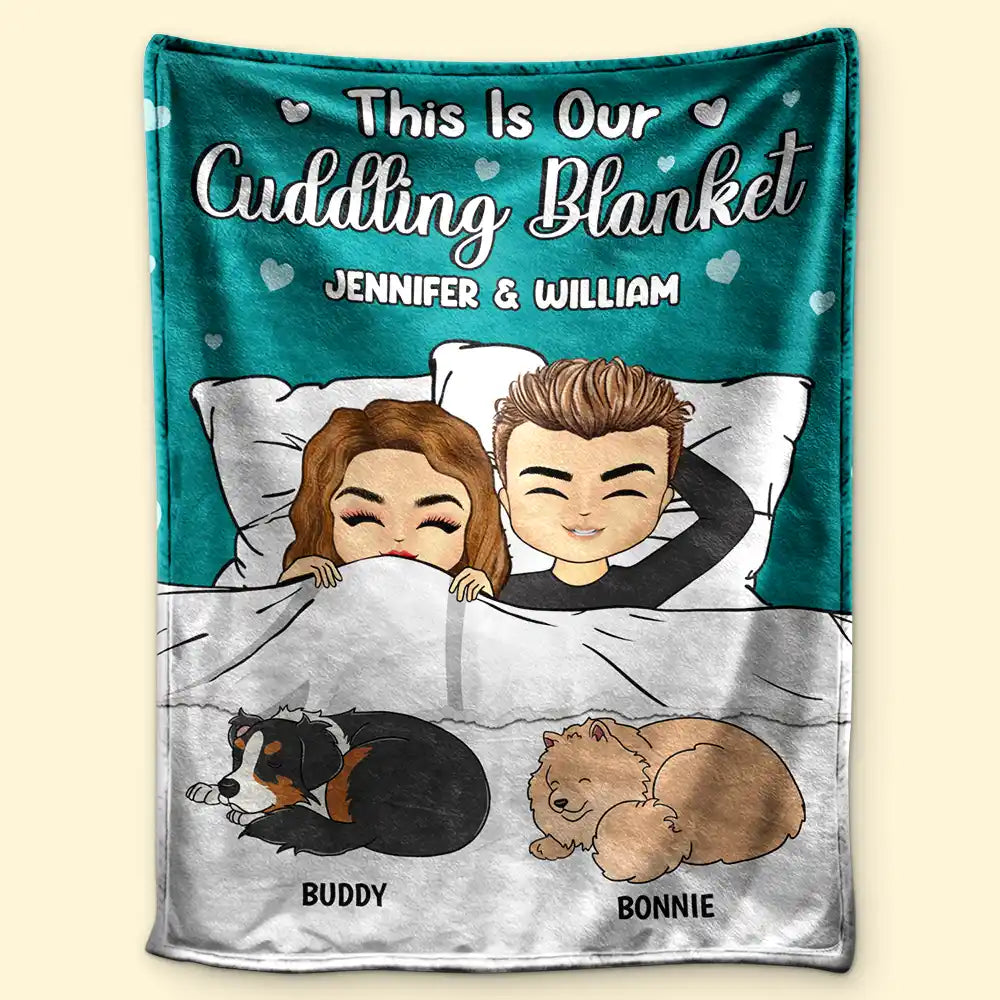 Couple This Is Our Cuddling Blanket - Personalized Custom Fleece Blanket
