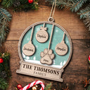 Our Family Kids And Pet - Gift For Family, Parent - Personalized 2-Layered Wooden Ornament