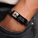 Photo personnalisée pour toujours dans mon cœur - Bracelet gravé personnalisé