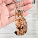 Pet Lovers, Dog Lovers, Cat Lovers - Custom Photo Every Day Is Brighter With My Furry Friend By My Side - Personalized Cutout Acrylic Keychain