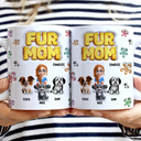 Dog Cat Mom Sponge 3D Inflated Effect Printed - Personalized White Edge-to-Edge Mug