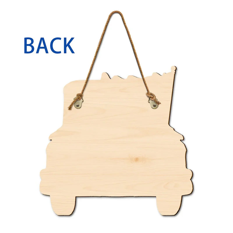 Cats Planning Escape Truck Funny - Personalized Custom Shaped Wood Sign