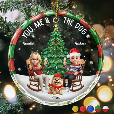 Circle Glass Ornament