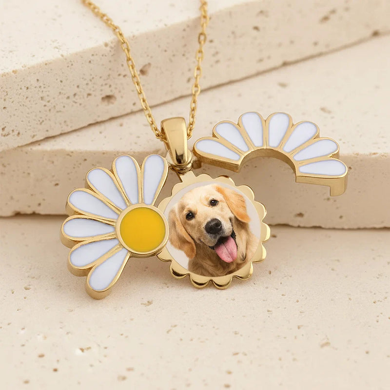 Gift For Yourself,Gift For Women,Dog Lovers,Dog Mom,Cat Lovers,Cat Mom,Pet Lovers,Pet Mom - Custom Photo Frame For Pet Mom - Personalized Hidden Message Necklace