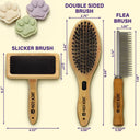 Pet Lovers,Cat Lovers,Dog Lovers,Non-Eng - Custom Laser Engraved Name And Icons - Personalized Pet Grooming Set