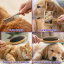 Pet Lovers,Cat Lovers,Dog Lovers,Non-Eng - Custom Laser Engraved Name And Icons - Personalized Pet Grooming Set