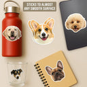 Pet Lovers, Dog Lovers, Cat Lovers - Custom Photo Dog Cat Pet Portrait - Personalized Custom Cutout Vinyl Sticker