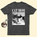 Custom Photo Dog Dad Dog Mom Grayscale Vintage - Personalized T Shirt