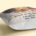 Pet Lovers, Cat Lovers, Dog Lovers, Sad, Memorial - Custom Photo Forever Loved Memorial Dog Cat Family - Personalized Pillow