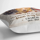 Pet Lovers, Cat Lovers, Dog Lovers, Sad, Memorial - Custom Photo Forever Loved Memorial Dog Cat Family - Personalized Pillow