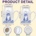 Custom Photo Pencil Sketch Art Dog Cat Pet Portrait - Personalized Ceramic Flower Vase