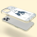 Custom Photo Pencil Sketch Dog Cat Pet Portrait - Personalized Clear Phone Case