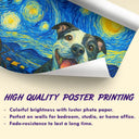 Custom Photo Pet Starry Night - Personalized Poster