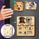 Dog Lovers,Pet Lovers,Cat Lovers - Cute Dog Cat Food Medicine Tracker - Personalized Pet Feeding Tracker Magnet