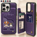Cute Pattern For Dog And Cat Lovers - Personalized Leather Flip Wallet Phone Case