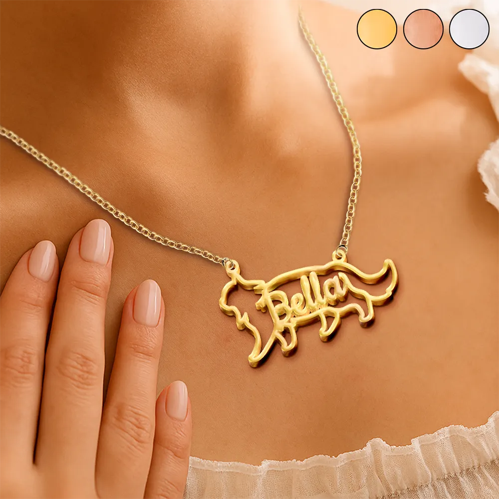 Cute Minimalist Cat Shaped Jewelry For Cat Lovers Cat Mom - Personalized Letter Necklace