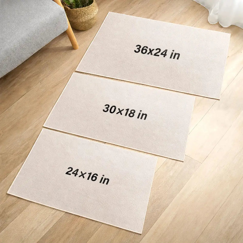 The Humans Just Live Here Couple With Pets - Personalized Custom Doormat