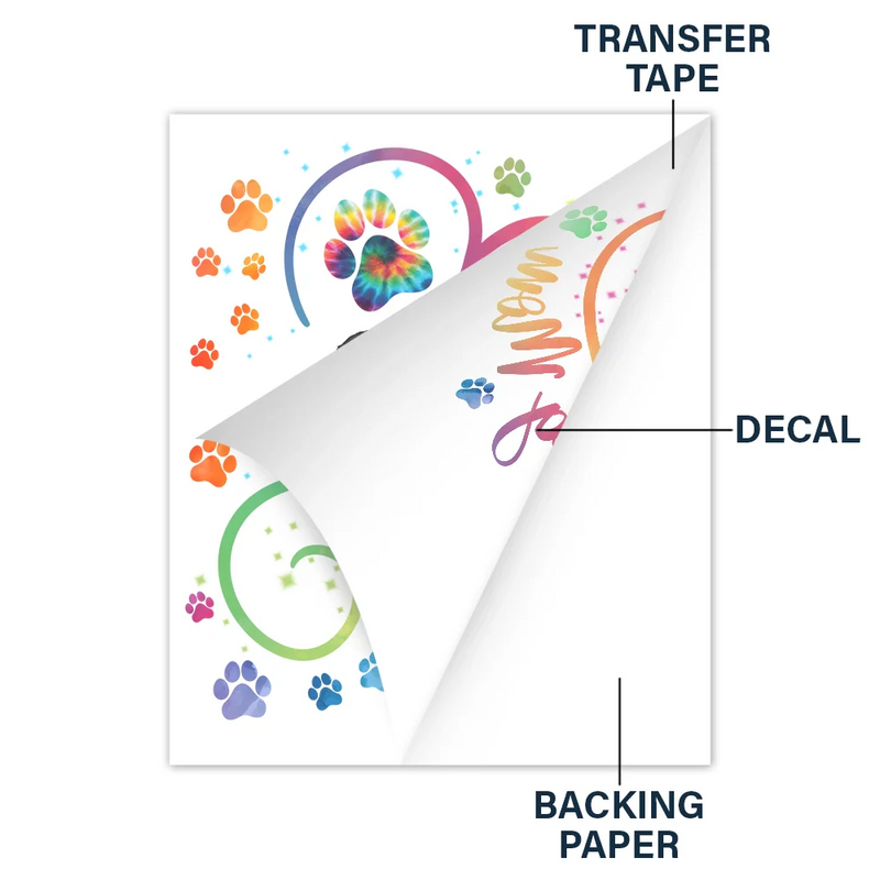 Dog Mom And Her Big-Eyed Pup - Personalized Decor Decal