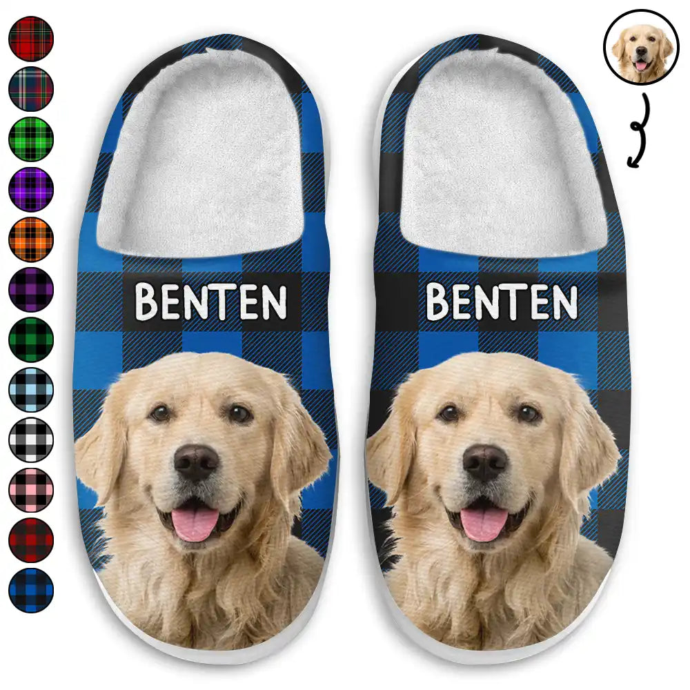 Custom Photo Furry Faces For Cozy Feet - Personalized Fluffy Slippers