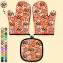 Custom Photo Best Dog Mom Dog Dad - Personalized Oven Mitts, Pot Holders