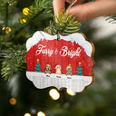Furry Little Christmas Cat Dog - Personalized Custom Wooden Ornament
