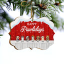 Furry Little Christmas Cat Dog - Personalized Custom Wooden Ornament