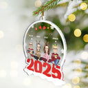 All Family With Pet - Christmas Gift For Family - Personalized Custom Shaped Acrylic Ornament