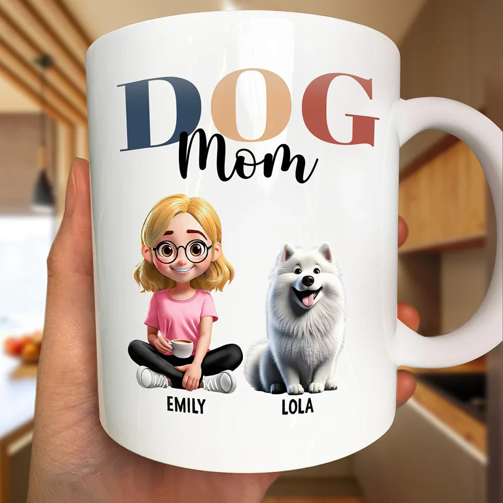 Dog, Cat Dad And Mom - Personalized Mug