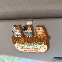 Drive Safe We Woof You Funny - Personalized Custom Shaped Car Visor Clip
