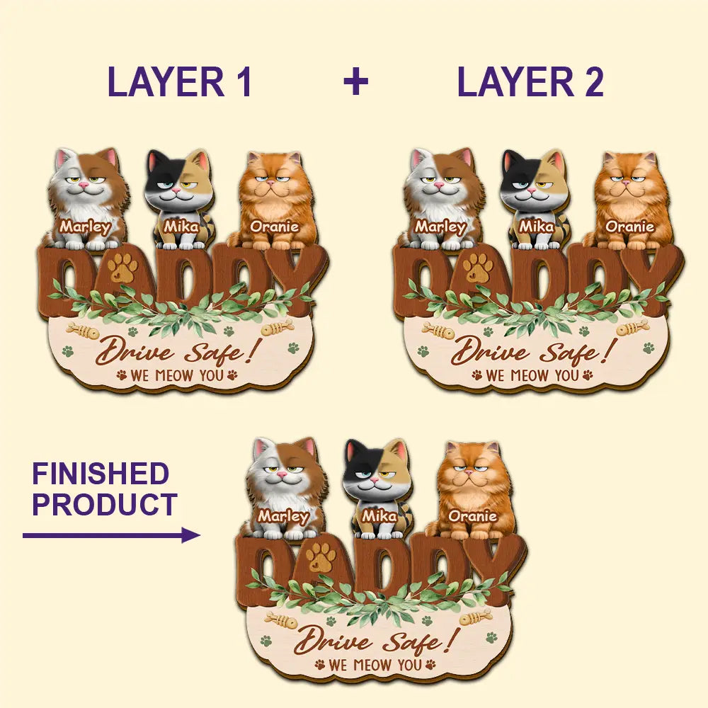 Drive Safe We Woof You Funny - Personalized Custom Shaped Car Visor Clip