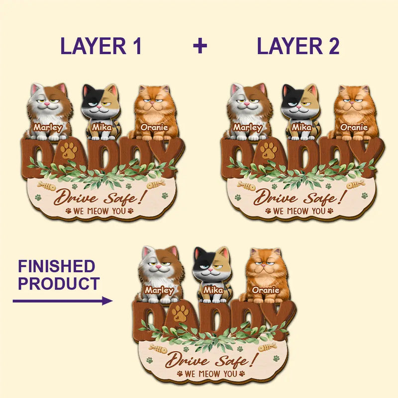 Drive Safe We Woof You Funny - Personalized Custom Shaped Car Visor Clip
