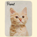 Custom Photo & Name Pet Blanket - Personalized Fleece Blanket