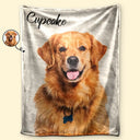 Custom Photo & Name Pet Blanket - Personalized Fleece Blanket
