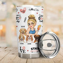 Puppy Love From The Best Dog Mom - Personalized Tumbler