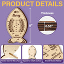Cat Lovers, Cat Mom, Cat Couple, Cat Dad - Fish Bone Shaped Feeding And Medication Tracker - Personalized Wooden Pet Feeding Reminder