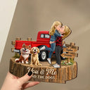 Gift For Boyfriend,Gift For Couples,Gift For Wife,Gift For Girlfriend,Gift For Husband,LGBT,Love - Flannel Standing You And Me We Got This - Personalized Custom Shaped Wooden Plaque